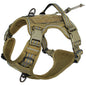 Tactical No-Pull Dog Harness – Adjustable MOLLE Military Vest for Medium & Large Dogs