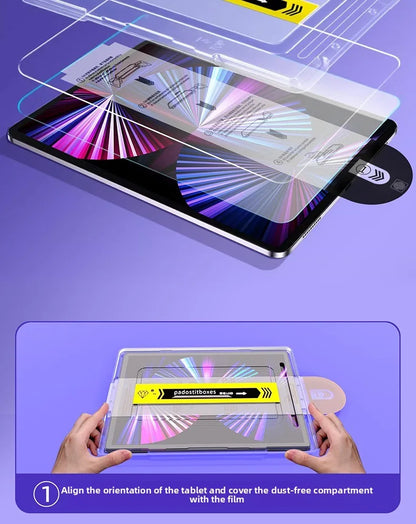 Tempered Glass Screen Protector for iPad — Compatible with iPad Pro 12.9, iPad Pro 11, iPad Air & iPad Mini — 1 Pack