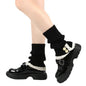 Lolita Harajuku Knit Leg Warmers – Thick Winter Ankle Boot Socks, 21 cm (8.3 in) – Women & Girls