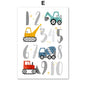 Modern Nordic Style Canvas Print Painting Poster Cartoon Car Letter Number Children Wall Picture Art Studio Kids Room Home Decor