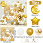 Eid Mubarak Background Balloon Set Ramadan Kareem Decoration Ramadan Mubarak Muslim Islamic Festival Party Supplies 2025