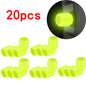 Luminous Tire Valve Caps - 6-Color LED Glowing Wheel Valve Caps for Car & Motorcycle (4/8/20-Pack)