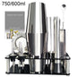 13-22 Pc Boston Cocktail Bar Tool Set – Stainless Steel Shakers 750ml/600ml with Acrylic Holder