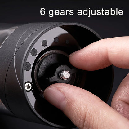 Electric Salt and Pepper Grinder Set – 2-Pack LED Spice Mills, 6 Grind Modes for Kitchen