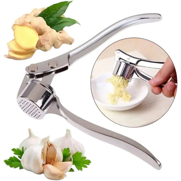 Aluminum Garlic Press Stainless Steel Manual Garlic Grinder and Crusher - Kitchen Gadget