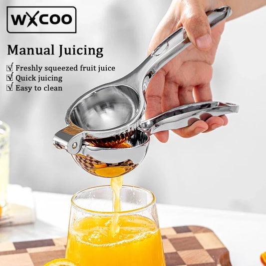 Stainless Steel Lemon Squeezer Manual Citrus Press - Handheld Lemon & Orange Juicer 8.3 x 2.6 in (21 x 6.5 cm)