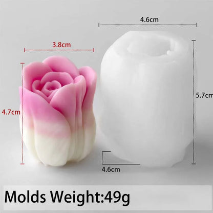 3D Tulip Silicone Mold for Candle Making, Soap, Resin & Plaster Crafts