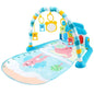 Musical Baby Activity Gym Play Mat Piano Keyboard Tummy Time Mat for 0-36 Months