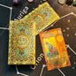 Terrific Gold Plastic Tarot Cards Marvellous Predictive Divination Board Games Waterproof Astrology Oracle Deck With Booklet