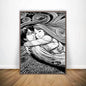 Black And White Ito Junji Tomie Poster HD Art Sticky Wall Waterproof Home Living Room Bar Decoration