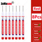 20mm Long-Head Deep Hole Marker Pens - Waterproof Fast-Dry Oil Markers for Wood, Metal & Glass (Red/Black/Blue/Green)