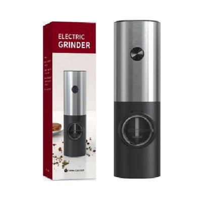 Automatic Salt and Pepper Grinder Set with LED Light – Battery Operated Adjustable Spice Mills