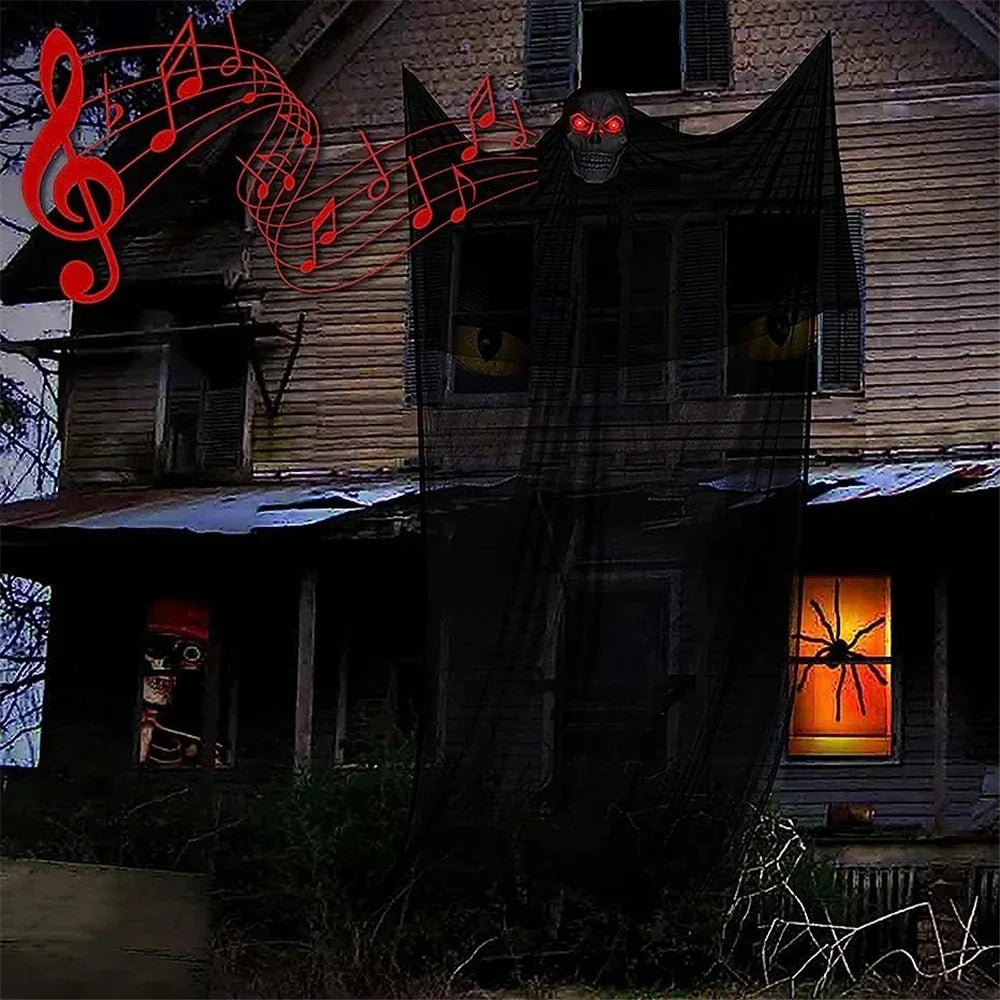 Large Hanging Ghost Halloween Decoration with Light Options