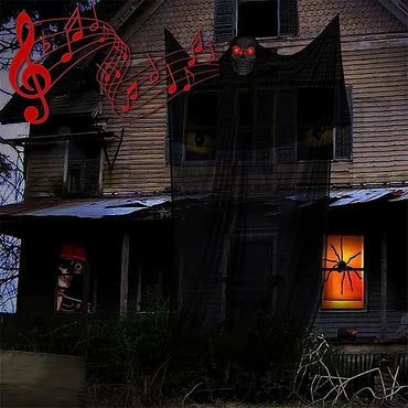 Large Hanging Ghost Halloween Decoration with Light Options