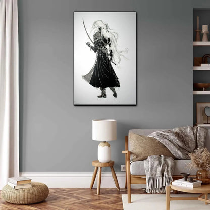 Yoshitaka Amano Final Fantasy Anime Video Game Canvas Art Poster and Wall Art Picture Print Modern Family bedroom Decor Posters