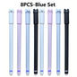 4/6/12-Pack Kawaii Cat Erasable Gel Pens 0.5mm Black & Blue Ink Refillable Cute School & Office Stationery