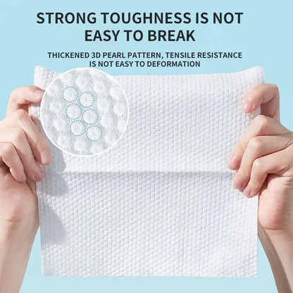 Disposable Non-Woven Hand Towels – Quick-Absorb Cotton Blend for Bathroom & Travel