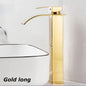 Black Waterfall Bathroom Basin Faucet – Stainless Steel Deck-Mounted High-Low Mixer Tap, Hot & Cold