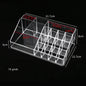 Clear Acrylic Makeup Brush Organizer – Transparent Cosmetic Holder for Lipstick, Brushes & Makeup Tools