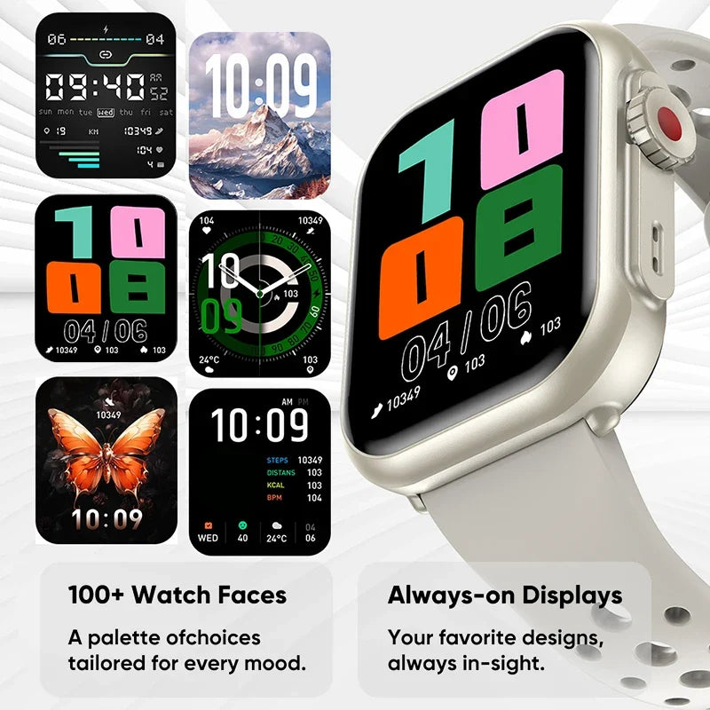 2026 New 1000 mAh Smart Watch Men Women 1.85“HD AMOLED GPS track Full Touch Screen IP68 Waterproof Bluetooth Call SmartWatch Man