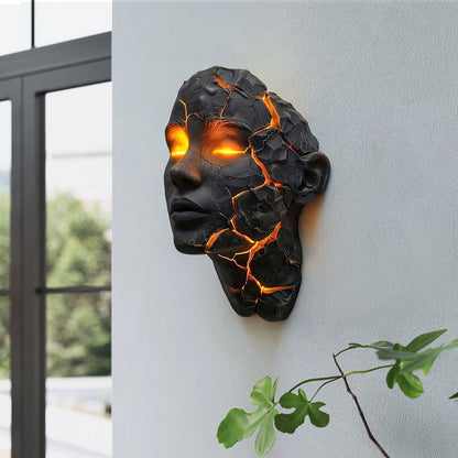 Pink Halloween Cracked Soul LED Wall Light