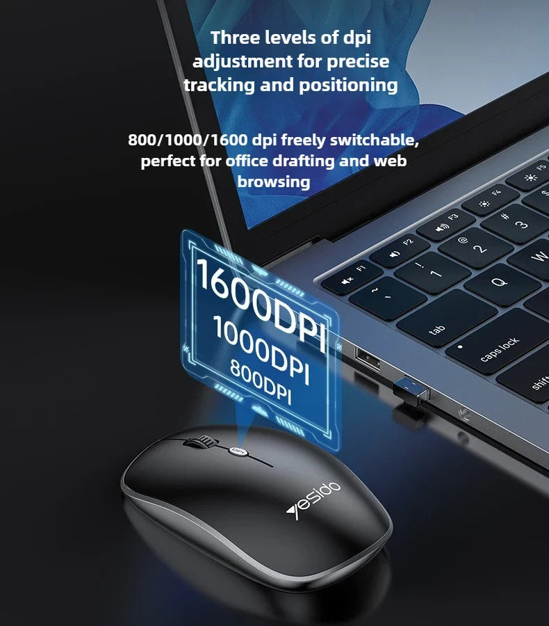 Wireless Keyboard and Mouse Set for Desktop Laptop Silent Business Keyboard Mouse Combo