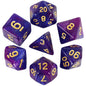 7-Piece Galaxy Polyhedral Dice Set for DnD & RPGs – Colorful Universe Effect (D4-D20)