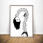 Black And White Ito Junji Tomie Poster HD Art Sticky Wall Waterproof Home Living Room Bar Decoration