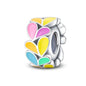 100% 925 Sterling Silver Rainbow Zircon Butterfly Dragon Silicone Stopper Charms - Colorful Beads for DIY Bracelets, Customizable Jewelry for All Occasions