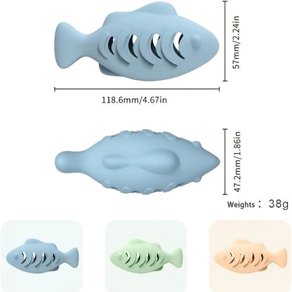 Octopus Cat Chew Toy - Interactive Silicone Treat Puzzle Feeder & Dental Teether for Cats (1-Pack)