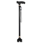 Adjustable Aluminum Walking Cane with LED Light, Non-Slip T-Handle Retractable Senior Walking Stick 28–37 in (72–94 cm)