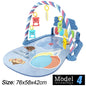 Baby Activity Gym Play Mat with Piano Keyboard 76 x 58 x 42 cm (30 x 23 x 16.5 in) – Musical Infant Play Gym for Newborns 0–36 Months