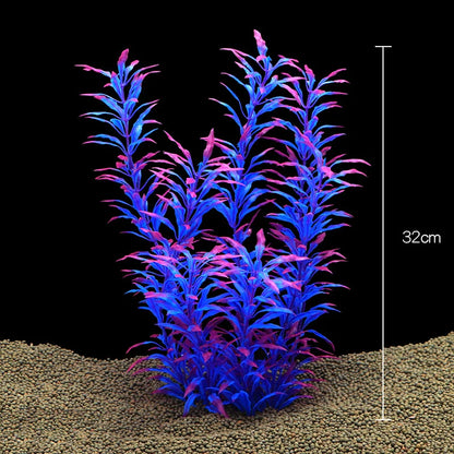 Artificial Aquarium Plants — Plastic Underwater Decorations for Fish Tanks, Realistic Aquarium Decor