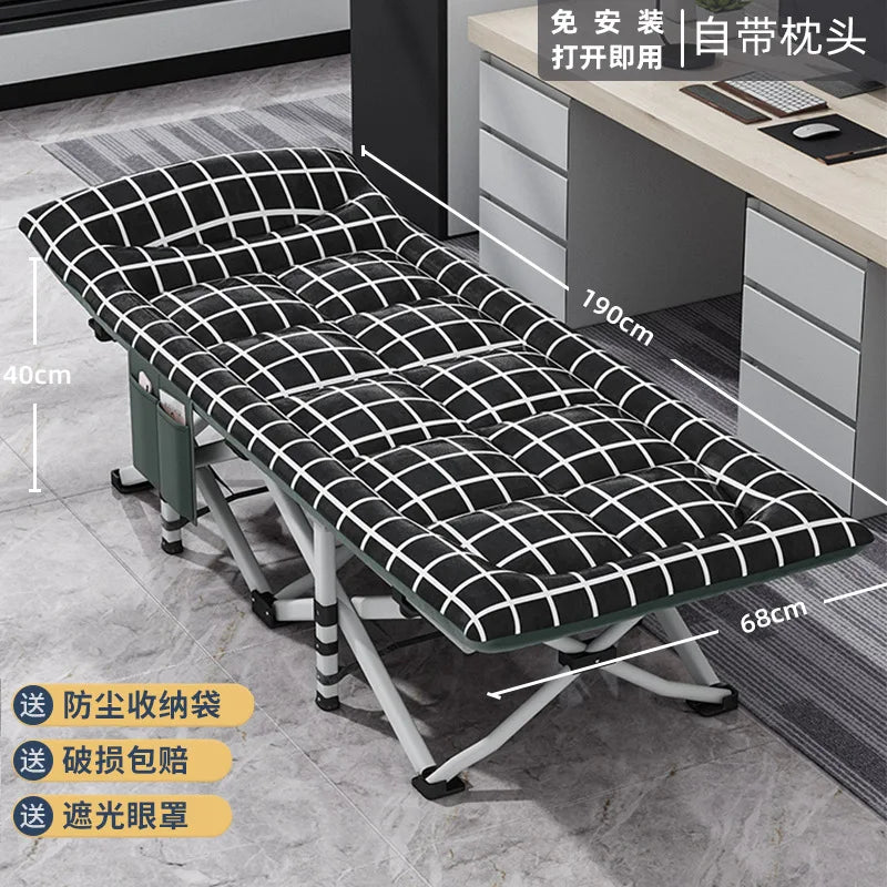 Camping Cot Comfortable with Pad Portable Folding Bed for Sleeping
