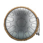 Steel Tongue Drum 13-Inch (32 cm) 15-Note C Scale Handpan-Style Percussion with Mallets & Carry Bag