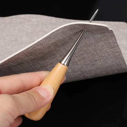 2pcs Leather Hand Stitching Awl Tool Leather Craft Hole Punch Tools Sewing Punching Hole Maker Stitching Over Stitch