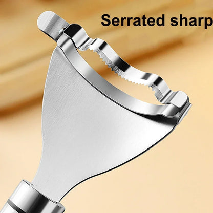 Stainless Steel Corn Peeler Stripper Serrated Cob Shaver Kitchen Gadget (1 or 2-Pack)