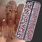 12 Grids Mixed Nail Rhinestones - SS6-SS30 Flat-Back Glass Gems for Nail Art