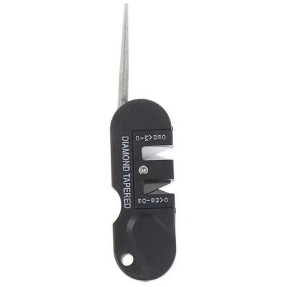 Portable Tungsten Carbide & Ceramic Knife Sharpener - Pocket Whetstone for Camping & Outdoor