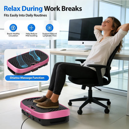 Vibration Plate Exercise Machine – 120 Speed Levels, 330lb Capacity, Whole Body Workout Platform for Home Gym, Fat Burning & Muscle Relaxation, 7 Colors