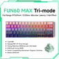 60% Magnetic Hot-Swappable Mechanical Keyboard — Tri-Mode USB-C / Bluetooth 5.0 / 2.4GHz, PBT Doubleshot Keycaps & ARGB Lighting