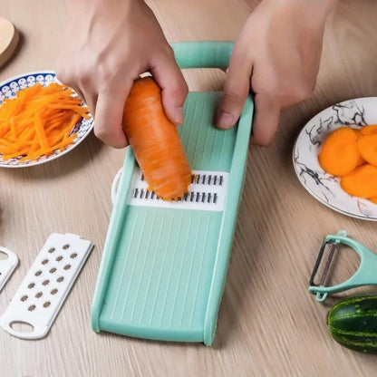 5-in-1 Multi-Function Vegetable Chopper — Mandoline Slicer, Veggie Dicer & Onion Cutter