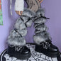 Faux Fur Leg Warmers – Furry Boot Cuffs for Women, Harajuku JK Lolita Cosplay, Winter Boot Socks, Available in 9.8"/11.8"/15.7" (25/30/40 cm)