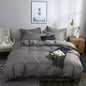 Microfiber Duvet Cover Set – Solid Color 2/3‑Piece Bedding with Pillowcases (Twin/Full/Queen/King/EU)