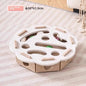 Felt Puzzle Box Cat Toy with Ball – Interactive Indoor Hunting, Exercise & Scratching Playhouse