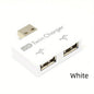 USB 2.0 1-to-2 USB-A Splitter Adapter - 2-Port USB Hub for Charging & Data Transfer