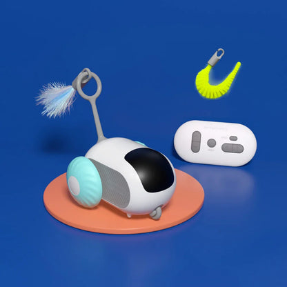 Automatic Smart Cat Toy Car — 2-Mode Remote Control Interactive Moving Toy for Cats & Small Dogs