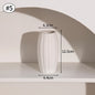 Ceramic Decorative Vase for Dried Flowers & Hydroponic Plants, Modern Table Ornament for Living Room Bedroom Office