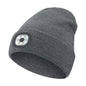 LED Beanie with The Light Unisex USB Rechargeable Headlamp Winter Knitted Cap Gifts For Men Dad Father USB Rechargeable Caps