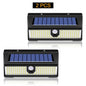 190 LED Solar Wall Light Outdoor – IP65 Waterproof Motion Sensor, 4 Modes for Garden Yard Pathway Door